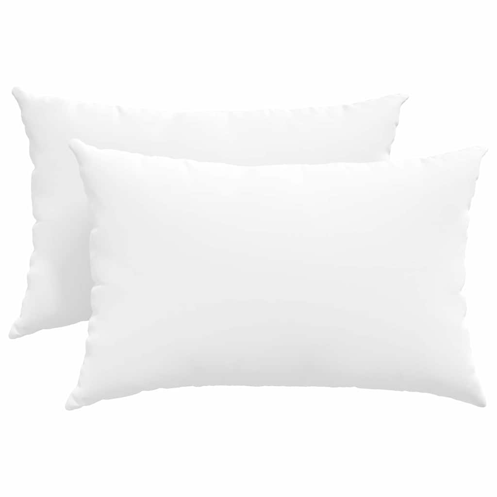 VidaXL Sofakissen 2 Stück weiß 60 x 40 cm Stoff