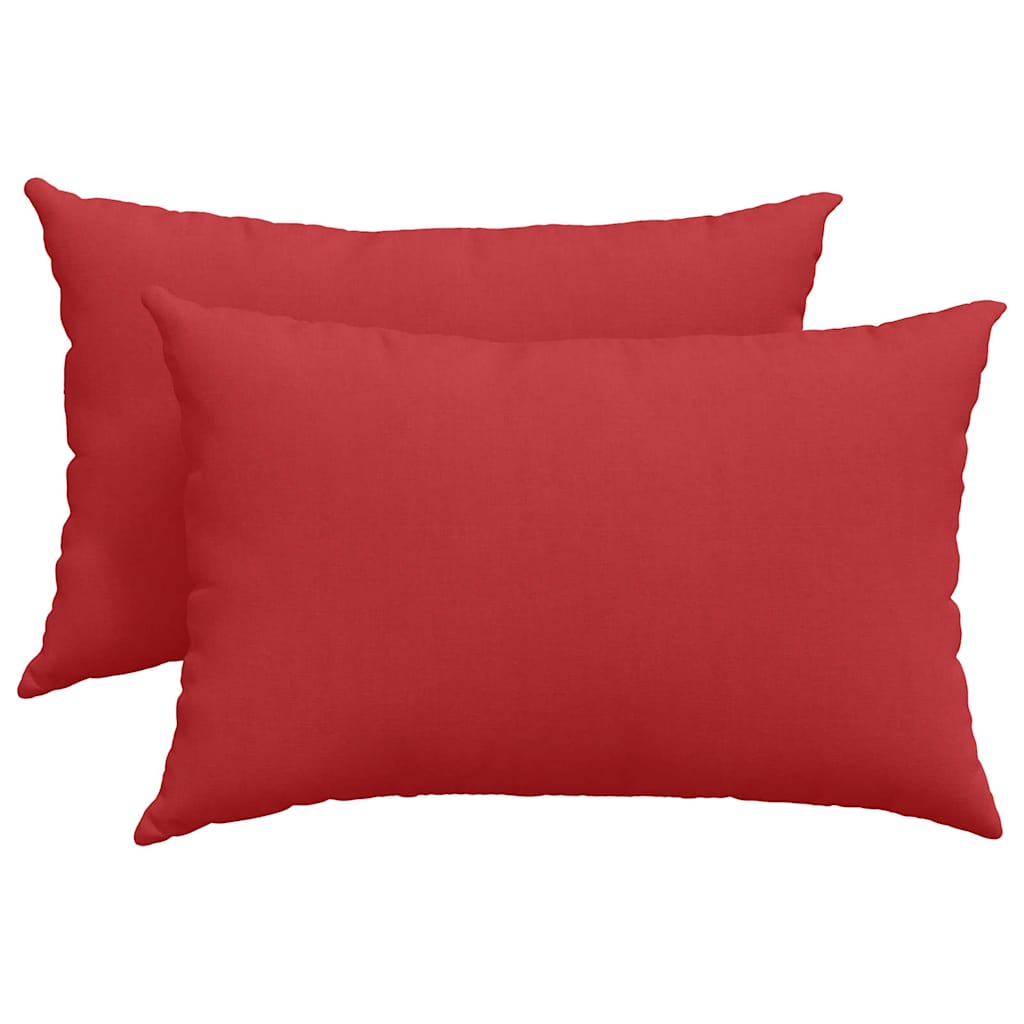 VidaXL Sofakissen 2 Stück rot 60 x 40 cm Stoff