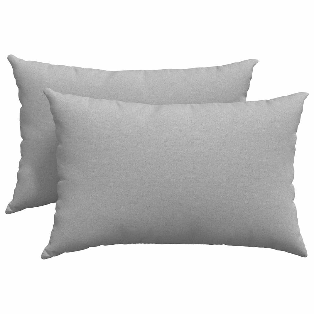 VidaXL Sofakissen 2 Stk. Wolkengrau 60 x 40 cm Stoff