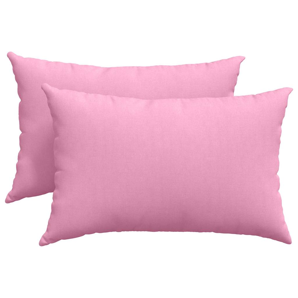 VidaXL Sofakissen 2 Stück rosa 60 x 40 cm Stoff