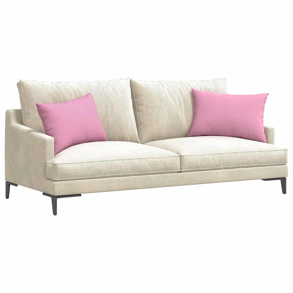 VidaXL Sofakissen 2 Stück rosa 60 x 40 cm Stoff