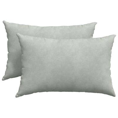 VidaXL Sofakissen 2 Stück hellgrau 60 x 40 cm Cordstoff