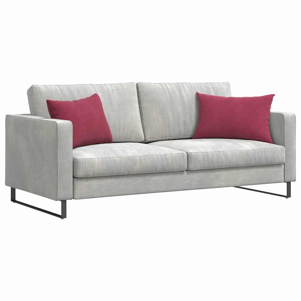 VidaXL Sofakissen, 2 Stück, Weinrot, 60 x 40 cm Cordstoff