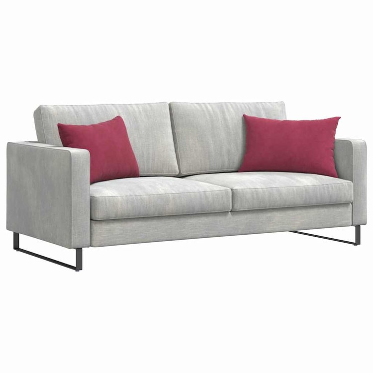 VidaXL Sofakissen, 2 Stück, Weinrot, 60 x 40 cm Cordstoff