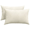 VidaXL Sofakissen 2 Stück Creme 60 x 40 cm Cordstoff