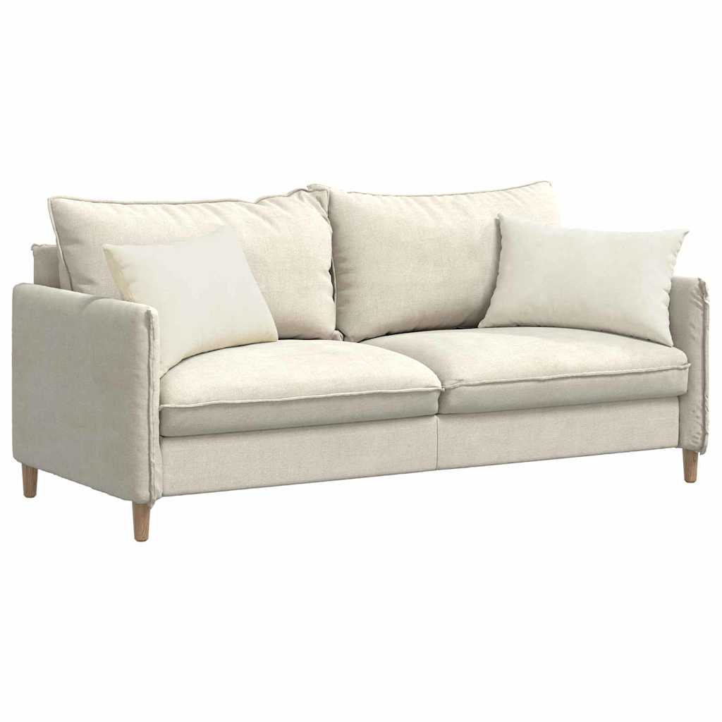 VidaXL Sofakissen 2 Stück Creme 60 x 40 cm Cordstoff