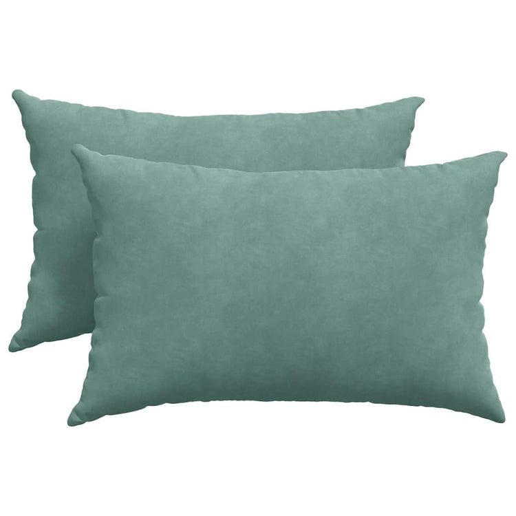 VidaXL Sofakissen 2 Stück meergrün 60 x 40 cm Cordstoff