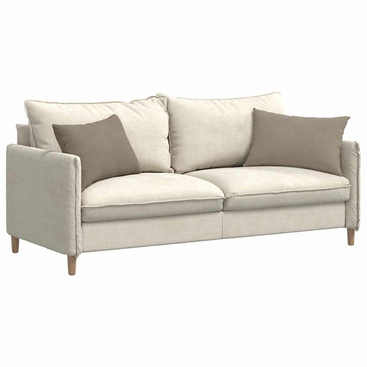 VidaXL Sofakissen 2 Stück Taupe 60 x 40 cm Stoff