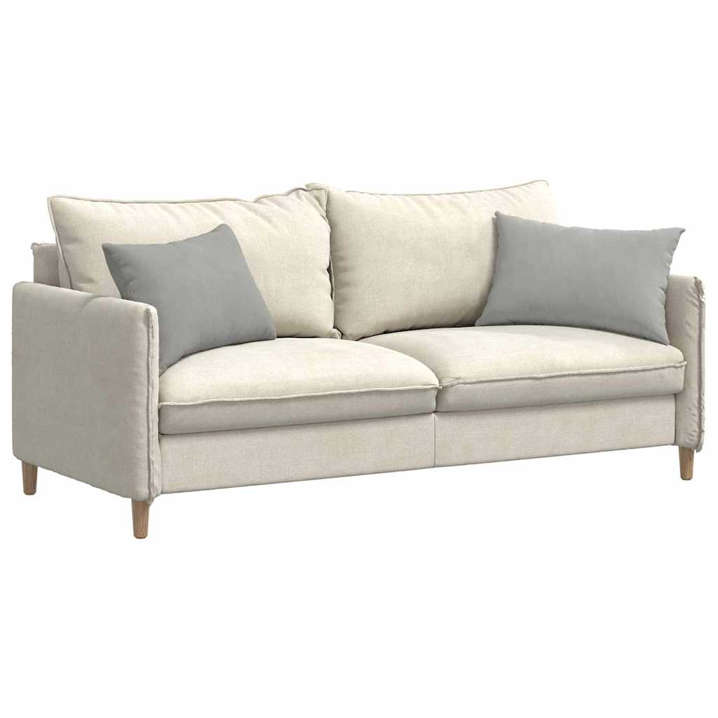 VidaXL Sofakissen 2 Stück hellgrau 60 x 40 cm Stoff
