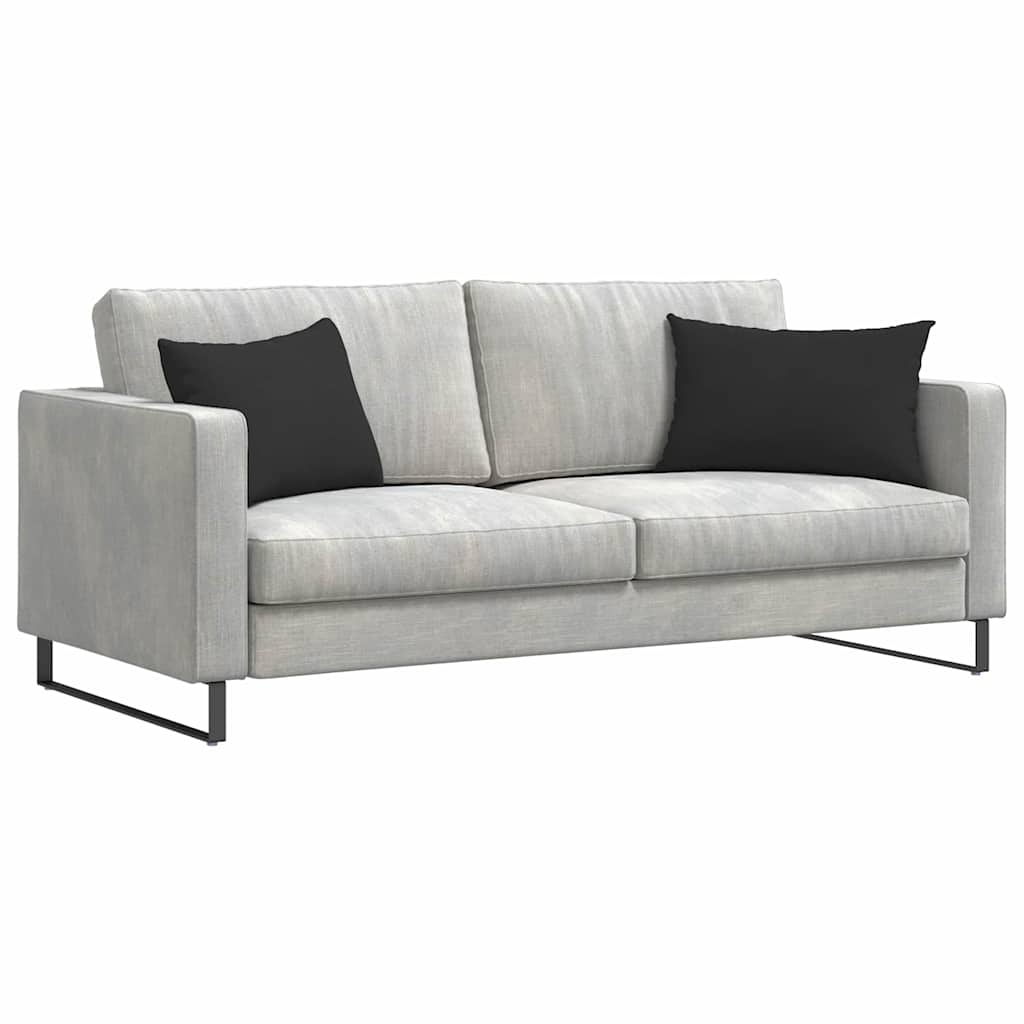 VidaXL Sofakissen 2 Stück Schwarz 60 x 40 cm Stoff