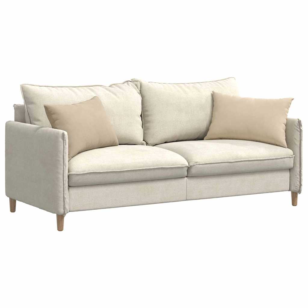 VidaXL Sofakissen 2 Stück Creme 60 x 40 cm Stoff