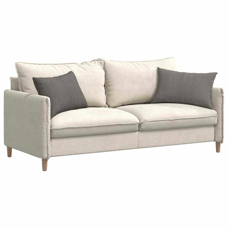 VidaXL Sofakissen 2 Stück hellgrau 60 x 40 cm Cordstoff