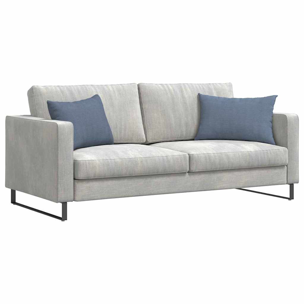 VidaXL Sofakissen 2 Stück blau 60 x 40 cm Cordstoff
