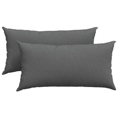 VidaXL Sofakissen 2 Stück dunkelgrau 80 x 40 cm Stoff