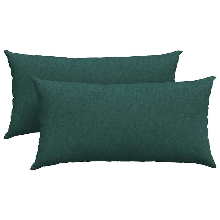 VidaXL Sofakissen 2 Stück dunkelgrün 80 x 40 cm Stoff