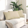 VidaXL Sofakissen 2 Stück Creme 80 x 40 cm Stoff