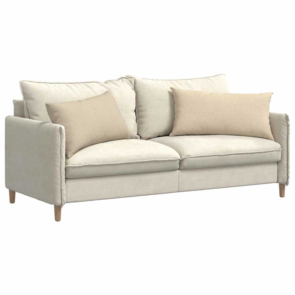 VidaXL Sofakissen 2 Stück Creme 80 x 40 cm Stoff