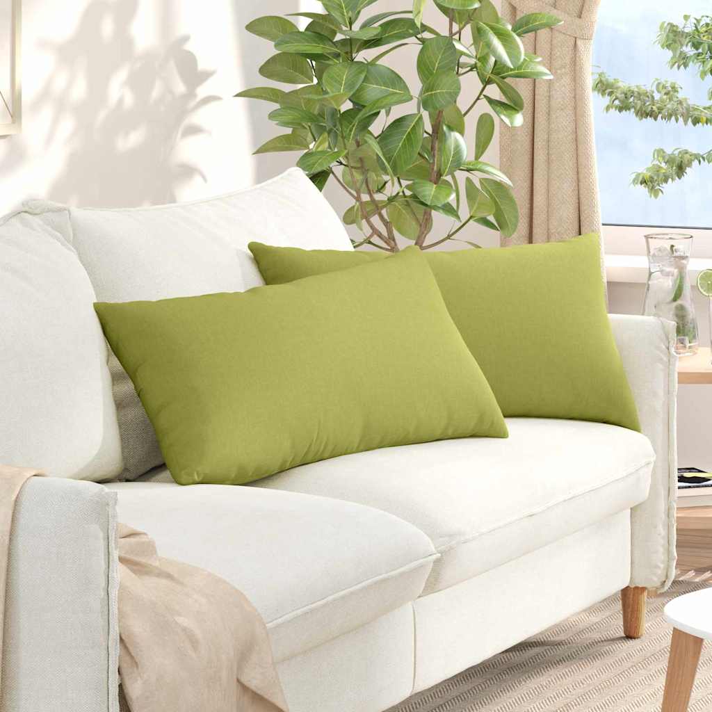VidaXL Sofakissen 2 Stück hellgrün 80 x 40 cm Stoff