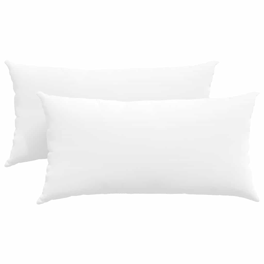 VidaXL Sofakissen 2 Stück weiß 80 x 40 cm Stoff