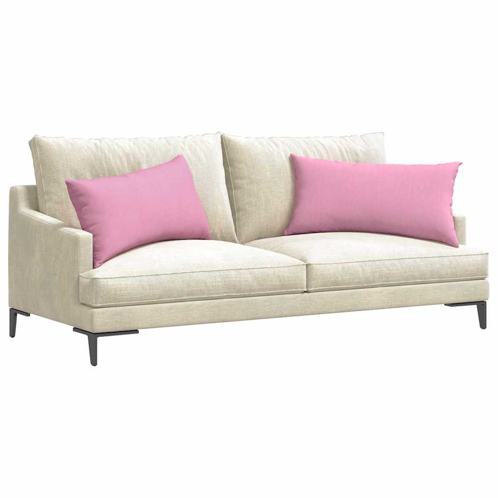 VidaXL Sofakissen 2 Stück rosa 80 x 40 cm Stoff