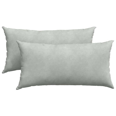 VidaXL Sofakissen 2 Stück hellgrau 80 x 40 cm Cordstoff