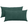 VidaXL Sofakissen 2 Stück dunkelgrün 80 x 40 cm Cordstoff