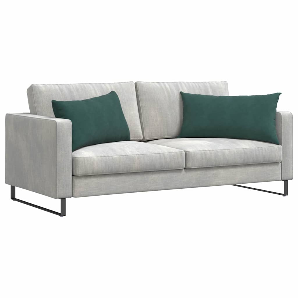 VidaXL Sofakissen 2 Stück dunkelgrün 80 x 40 cm Cordstoff