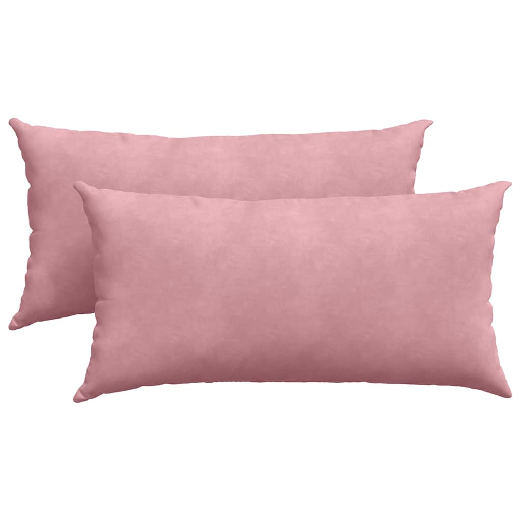 VidaXL Sofakissen 2 Stück rosa 80 x 40 cm Cordstoff