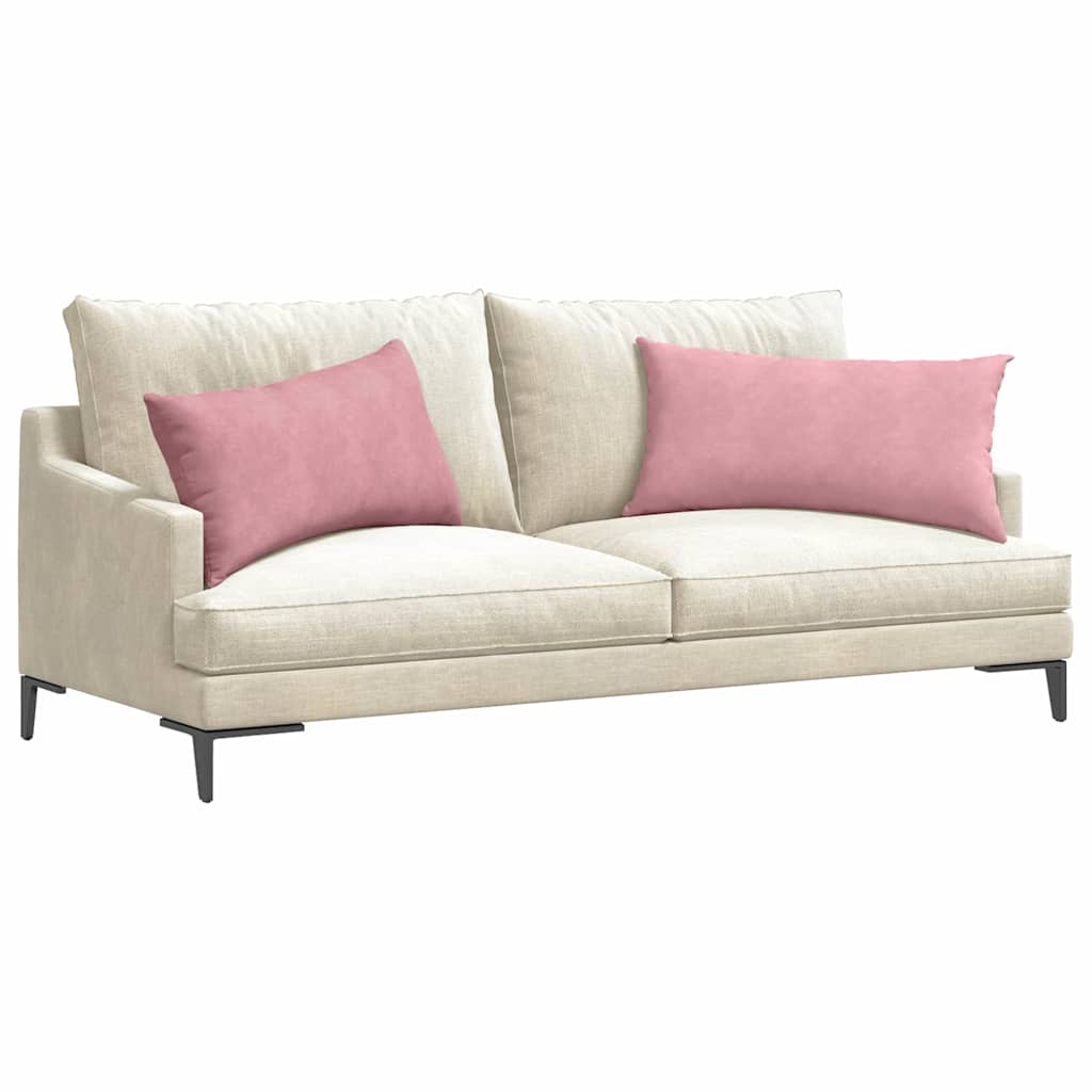 VidaXL Sofakissen 2 Stück rosa 80 x 40 cm Cordstoff