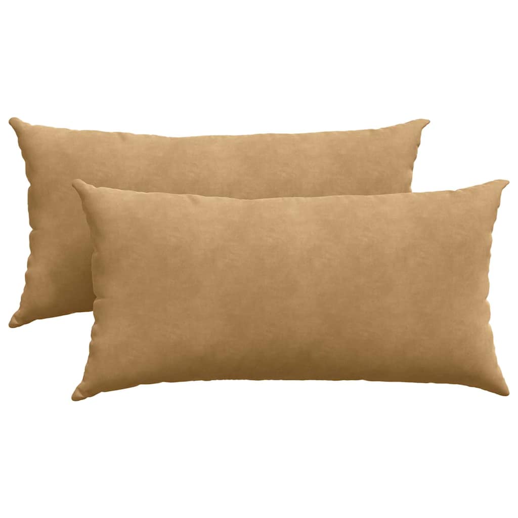 VidaXL Sofakissen 2 Stück braun 80 x 40 cm Cordstoff