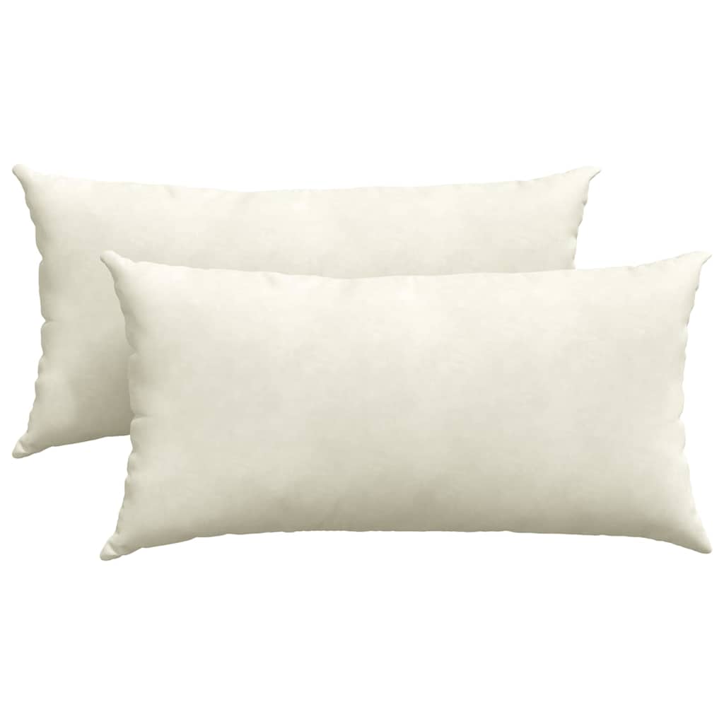 VidaXL Sofakissen 2 Stück Creme 80 x 40 cm Cordstoff
