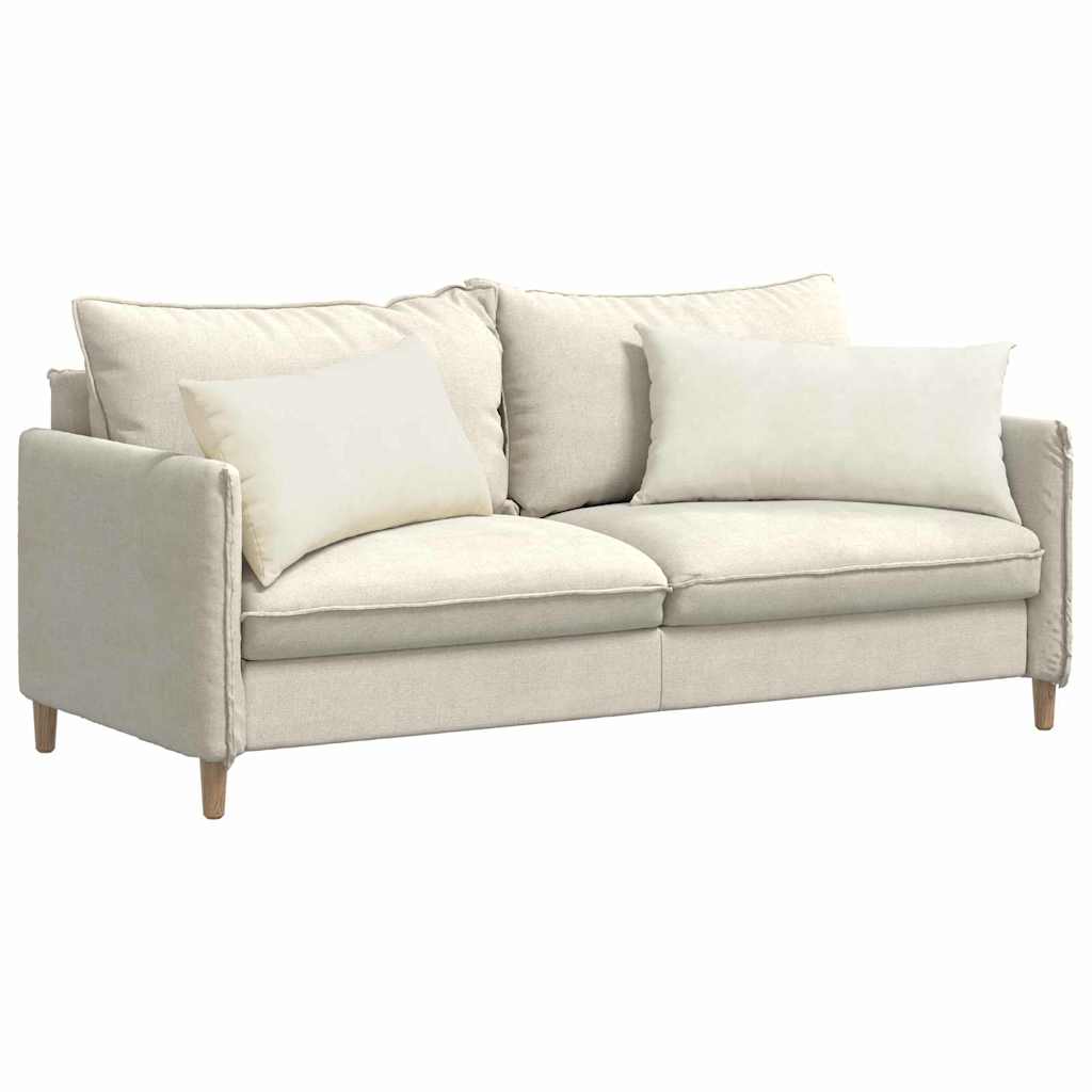 VidaXL Sofakissen 2 Stück Creme 80 x 40 cm Cordstoff