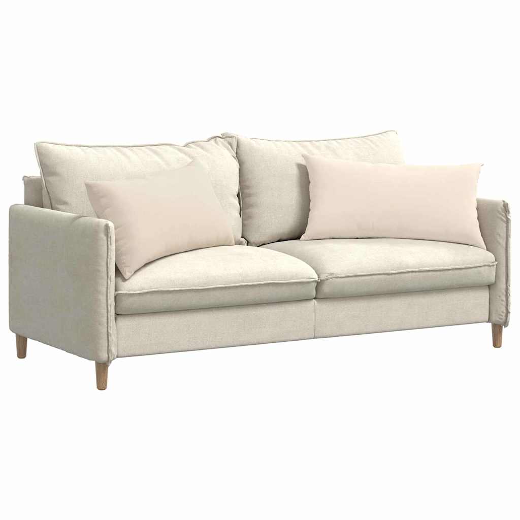 VidaXL Sofakissen 2 Stück Beige 80 x 40 cm Stoff