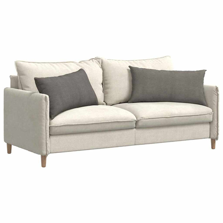 VidaXL Sofakissen 2 Stück hellgrau 80 x 40 cm Cordstoff