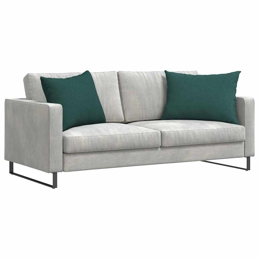 VidaXL Sofakissen 2 Stück dunkelgrün 70 x 50 cm Stoff