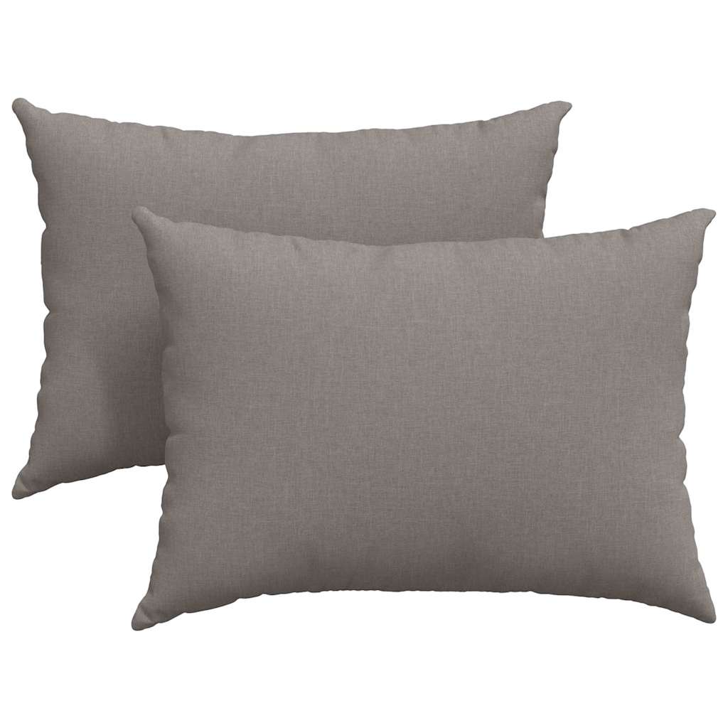 VidaXL Sofakissen 2 Stk. Taupe 70 x 50 cm Stoff