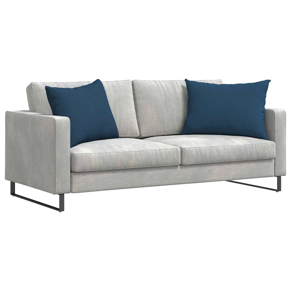 VidaXL Sofakissen 2 Stück blau 70 x 50 cm Stoff