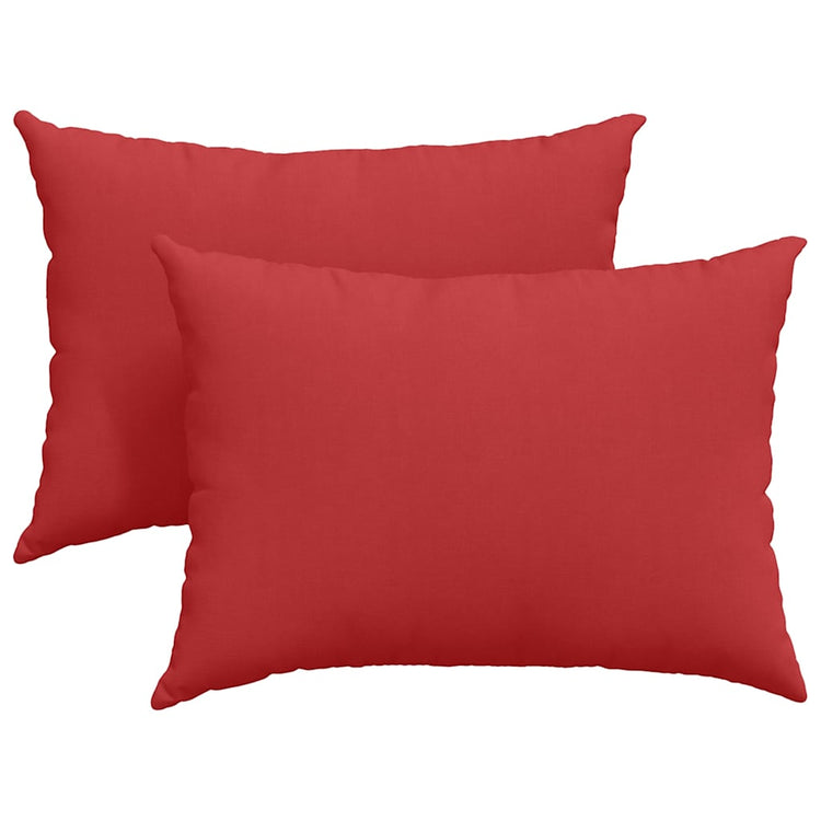 VidaXL Sofakissen 2 Stück rot 70 x 50 cm Stoff