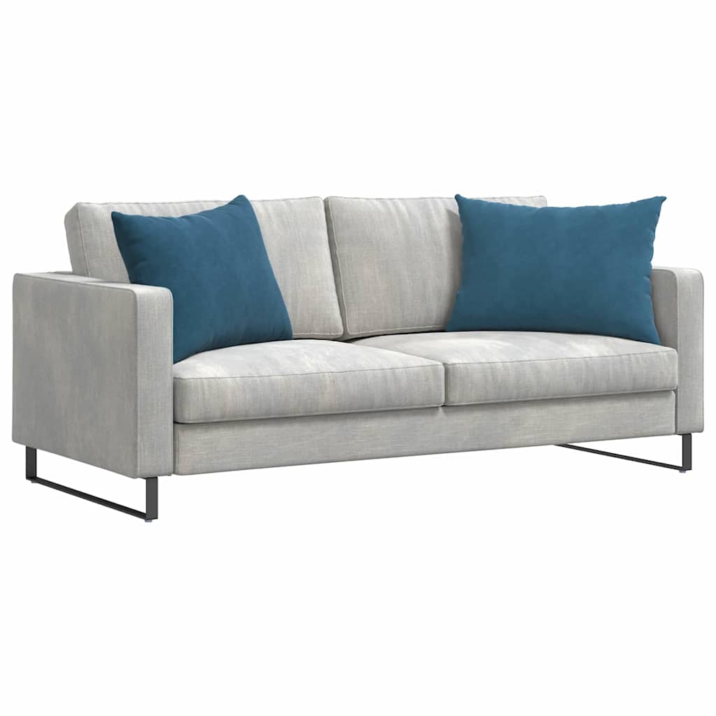 VidaXL Sofakissen 2 Stück blau 70 x 50 cm Cordstoff