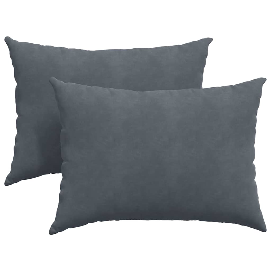 VidaXL Sofakissen 2 Stück dunkelgrau 70 x 50 cm Cordstoff