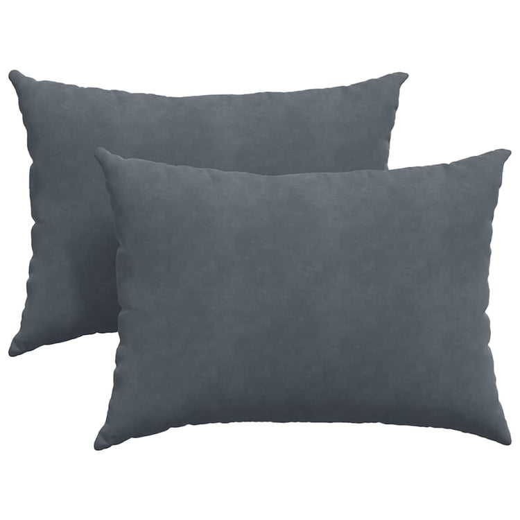 VidaXL Sofakissen 2 Stück dunkelgrau 70 x 50 cm Cordstoff