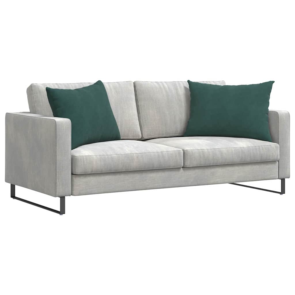 VidaXL Sofakissen, 2 Stück, Dunkelgrün, 70 x 50 cm Cordstoff