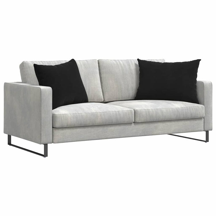 VidaXL Sofakissen 2 Stück Schwarz 70 x 50 cm Cordstoff
