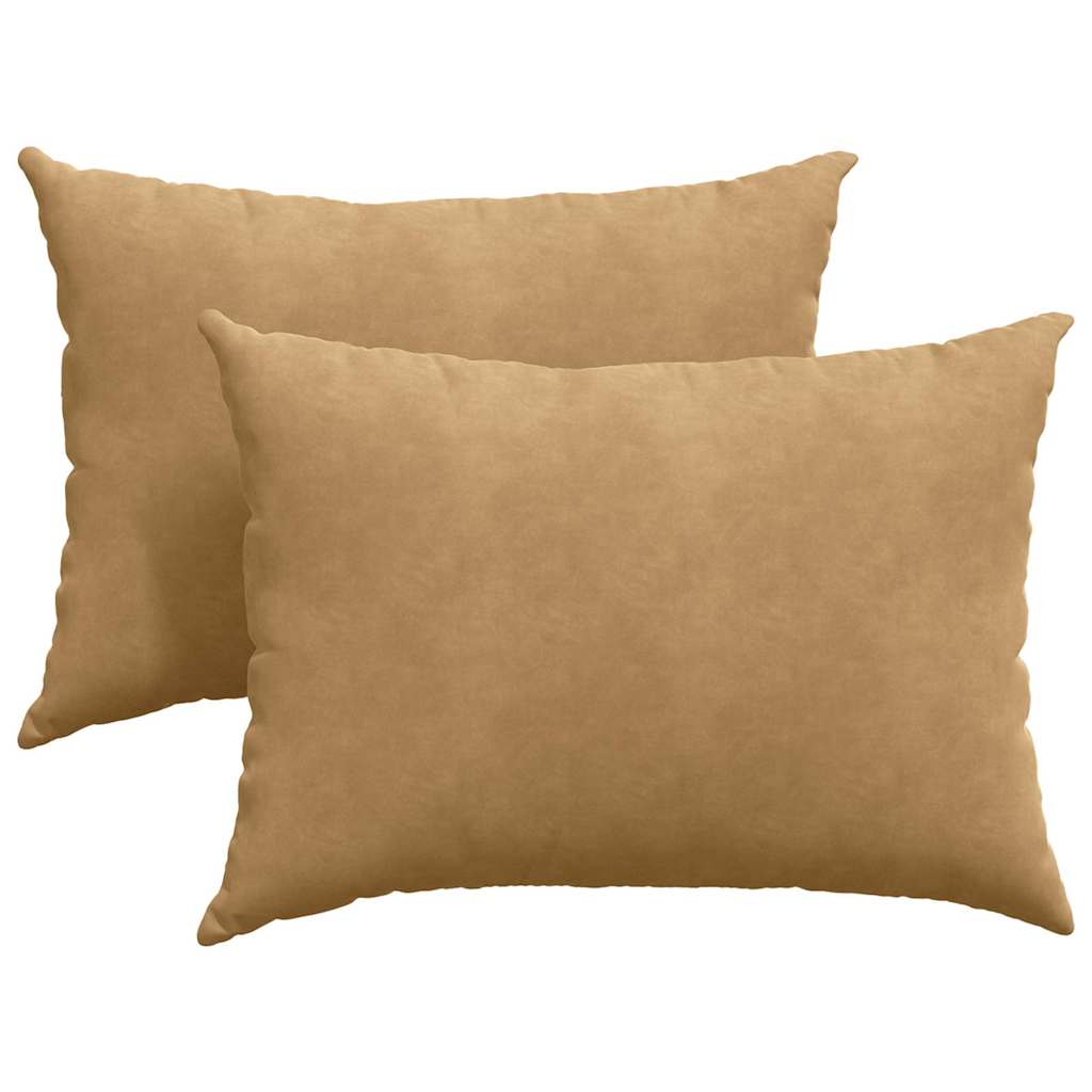 VidaXL Sofakissen 2 Stück braun 70 x 50 cm Cordstoff