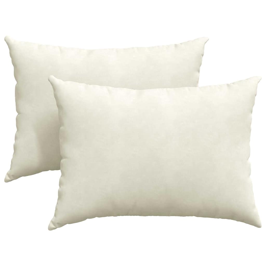 VidaXL Sofakissen 2 Stück Creme 70 x 50 cm Cordstoff