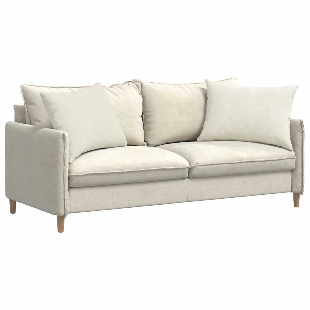 VidaXL Sofakissen 2 Stück Creme 70 x 50 cm Cordstoff