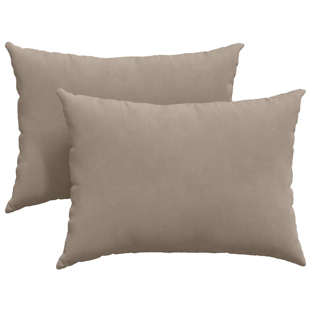 VidaXL Sofakissen 2 Stück Taupe 70 x 50 cm Stoff