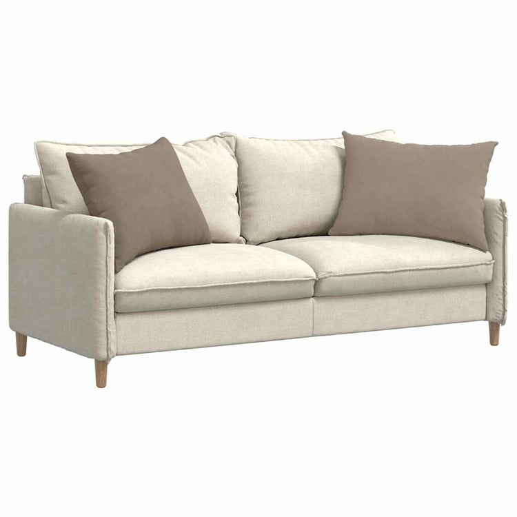 VidaXL Sofakissen 2 Stück Taupe 70 x 50 cm Stoff