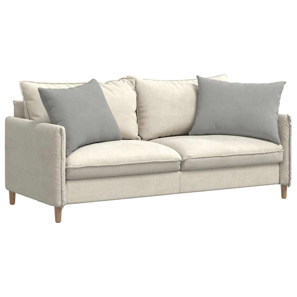 VidaXL Sofakissen 2 Stück hellgrau 70 x 50 cm Stoff