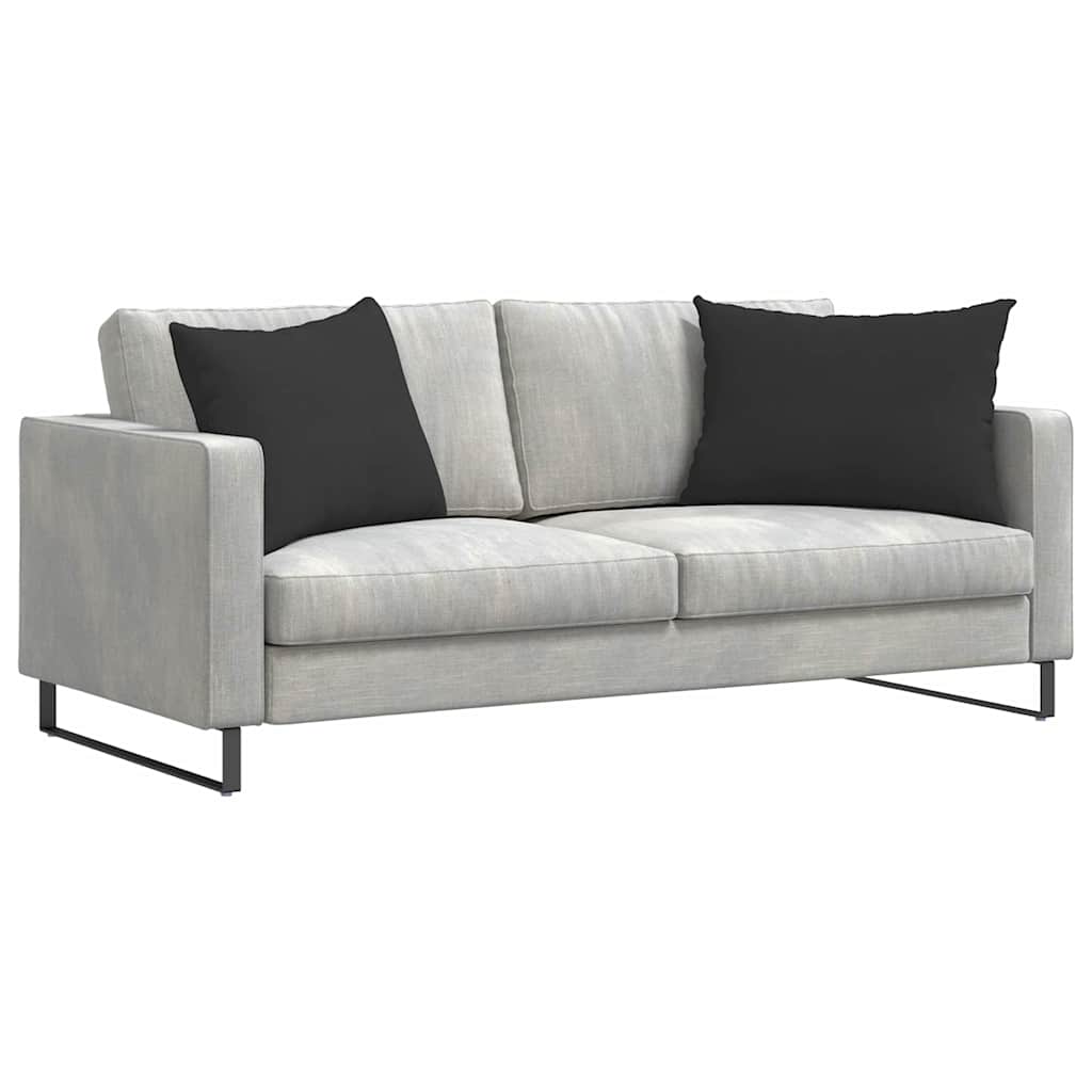 VidaXL Sofakissen 2 Stück Schwarz 70 x 50 cm Stoff